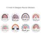 Wrapables 1.5 inch Rainbow Thank You Stickers Roll, Sealing Stickers and Labels for Boxes, Envelopes, Bags, Small Businesses, Weddings, Parties (500pcs)